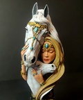 Empathy Horse Nurturer Bust